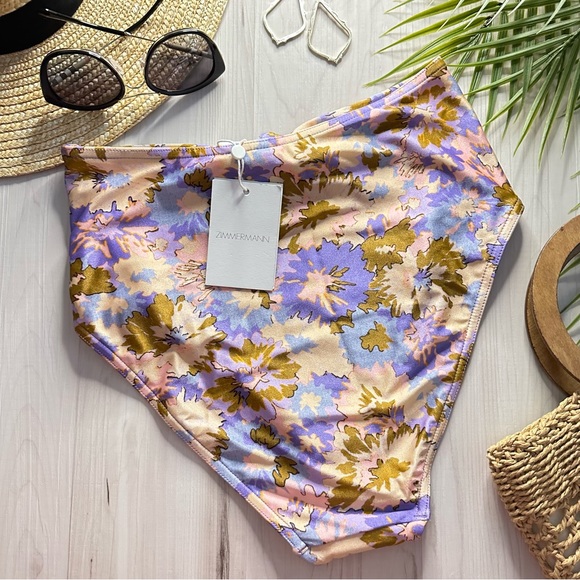 Zimmermann Violet High Waist Bikini Bottom - Picture 7 of 15